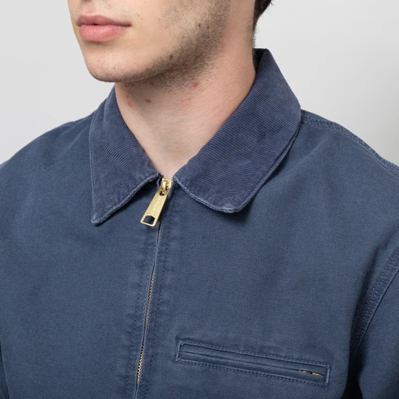 Carhartt WIP Detroit Jacket Dusky Blue Stone Canvas-5