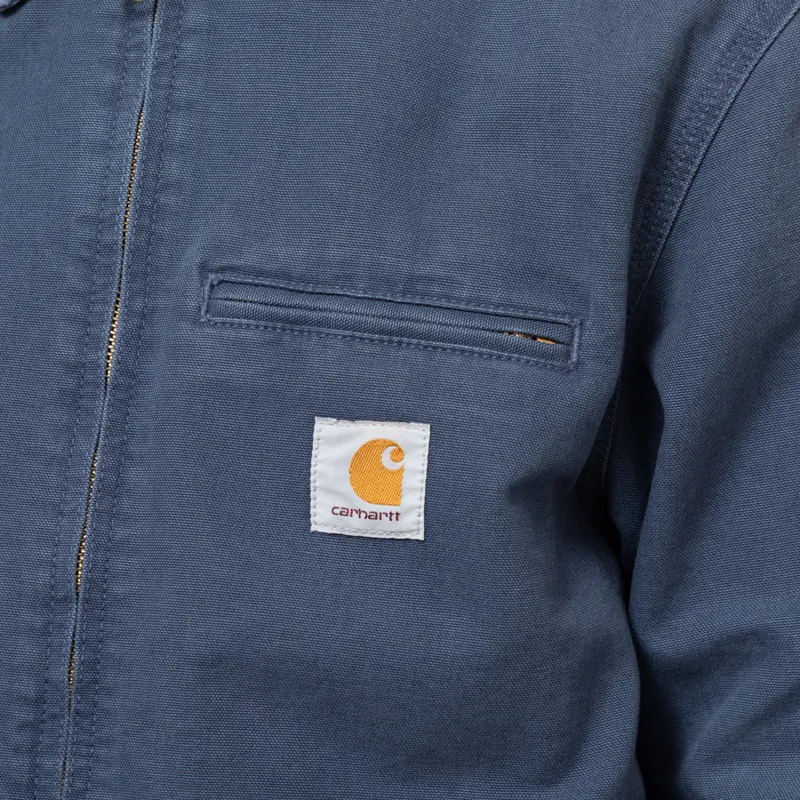 Carhartt WIP Detroit Jacket Dusky Blue Stone Canvas-6