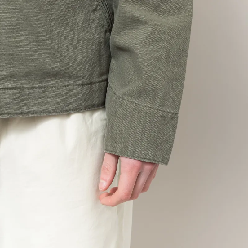 Carhartt WIP Detroit Jacket Leaf Stone Canvas-9