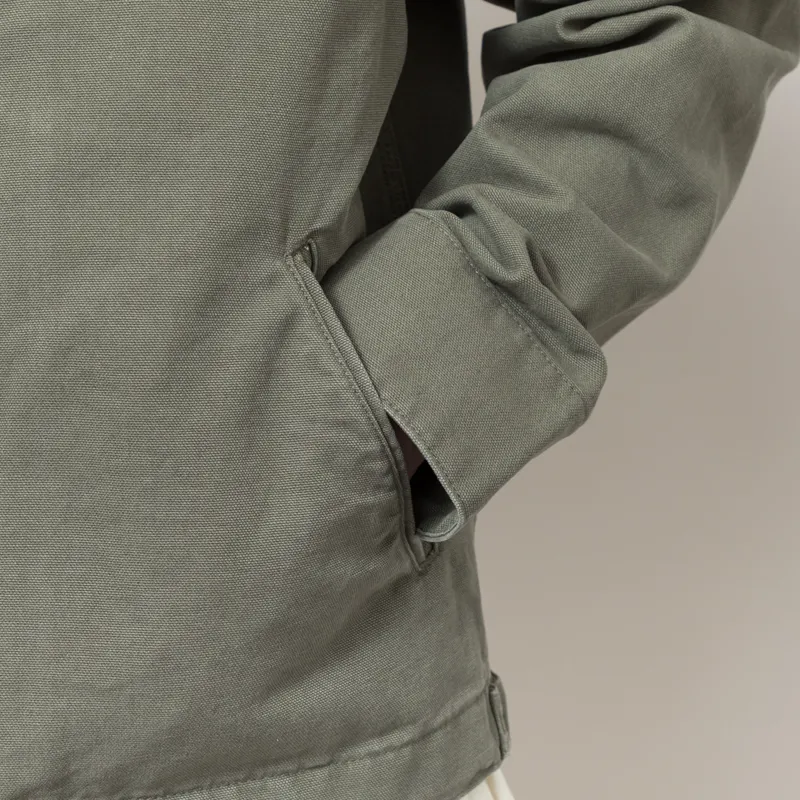 Carhartt WIP Detroit Jacket Leaf Stone Canvas-8