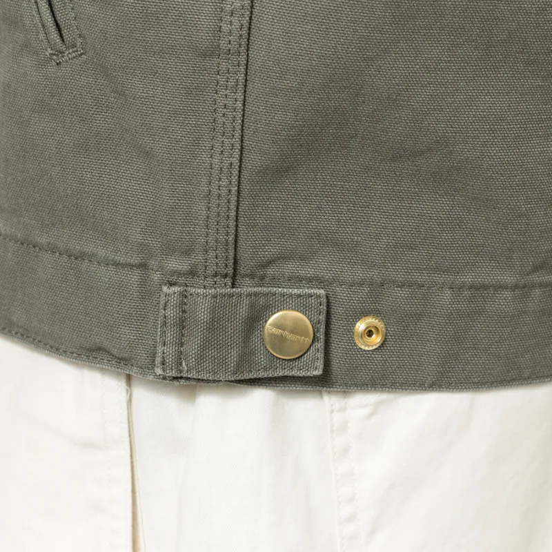 Carhartt WIP Detroit Jacket Leaf Stone Canvas-7