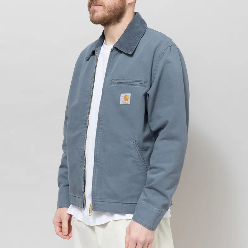Carhartt WIP Detroit Jacket Cozy Blue Stone Canvas-1