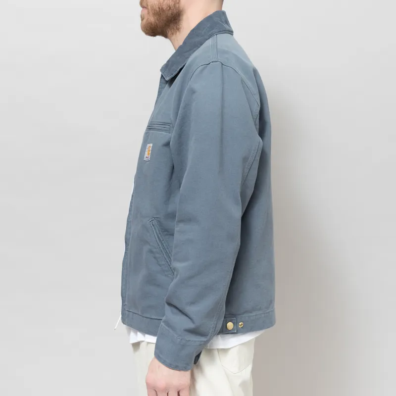 Carhartt WIP Detroit Jacket Cozy Blue Stone Canvas-2