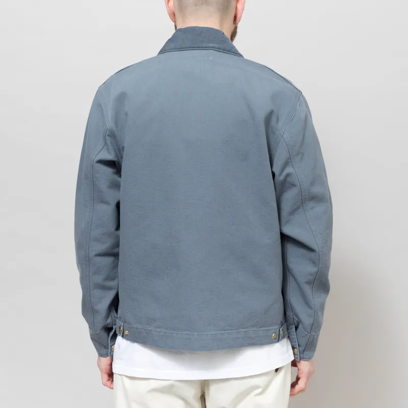 Carhartt WIP Detroit Jacket Cozy Blue Stone Canvas-3