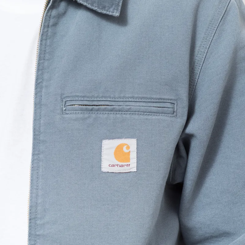Carhartt WIP Detroit Jacket Cozy Blue Stone Canvas-6