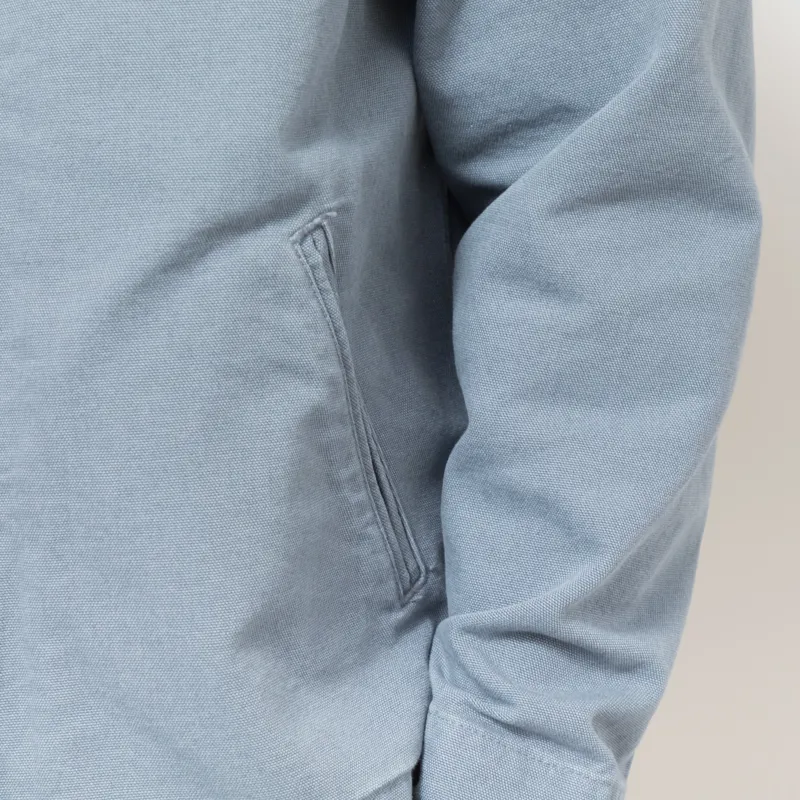 Carhartt WIP Detroit Jacket Cozy Blue Stone Canvas-9