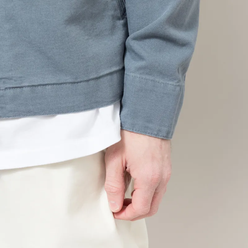 Carhartt WIP Detroit Jacket Cozy Blue Stone Canvas-8