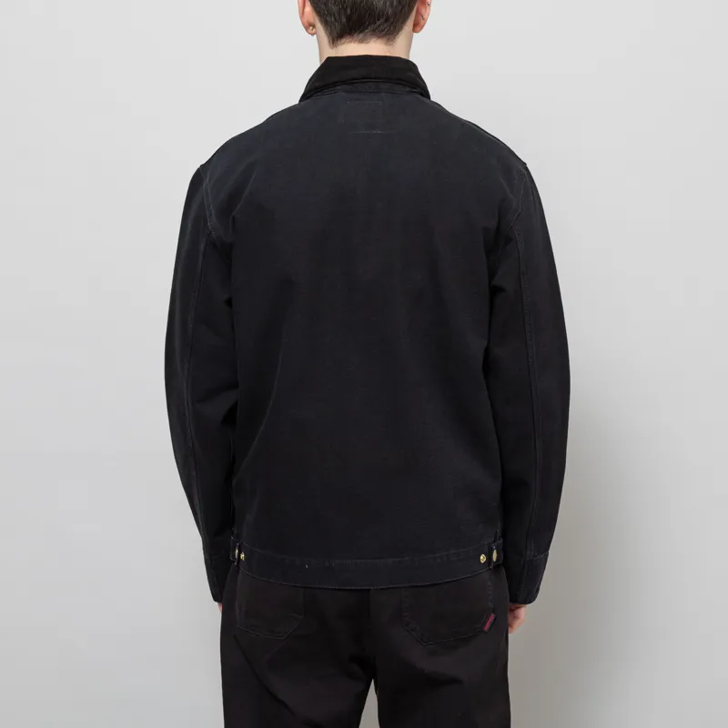 Carhartt WIP Detroit Jacket Black Stone Canvas-3