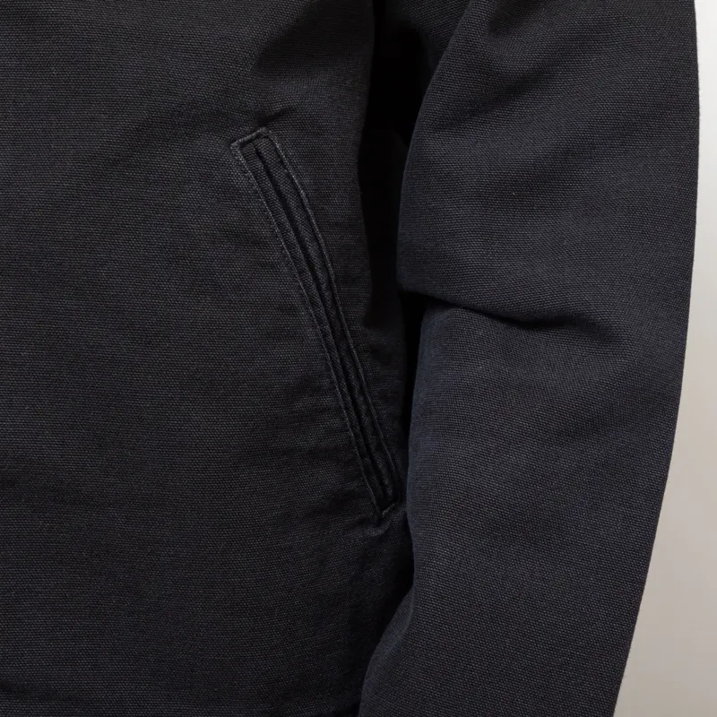 Carhartt WIP Detroit Jacket Black Stone Canvas-7