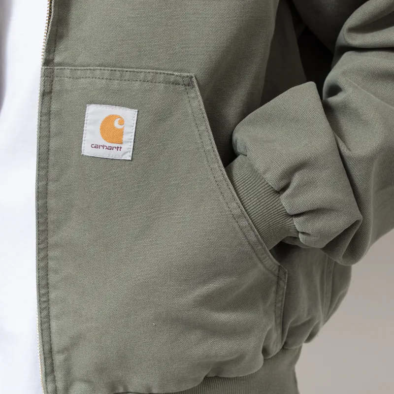 Carhartt WIP OG Active Jacket Leaf Stone Canvas-7