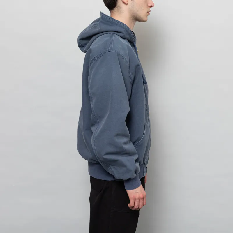 Carhartt WIP OG Active Jacket Dusky Blue Stone Canvas-4