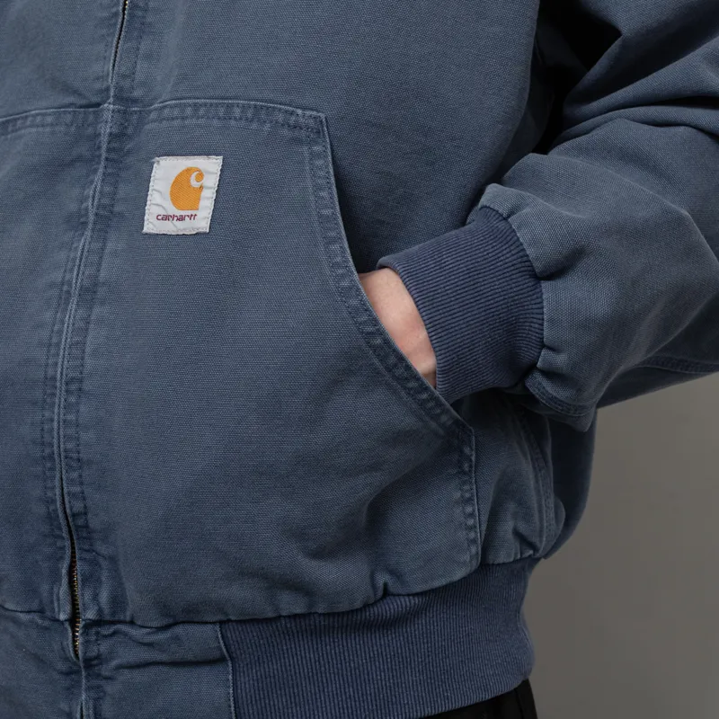Carhartt WIP OG Active Jacket Dusky Blue Stone Canvas-10