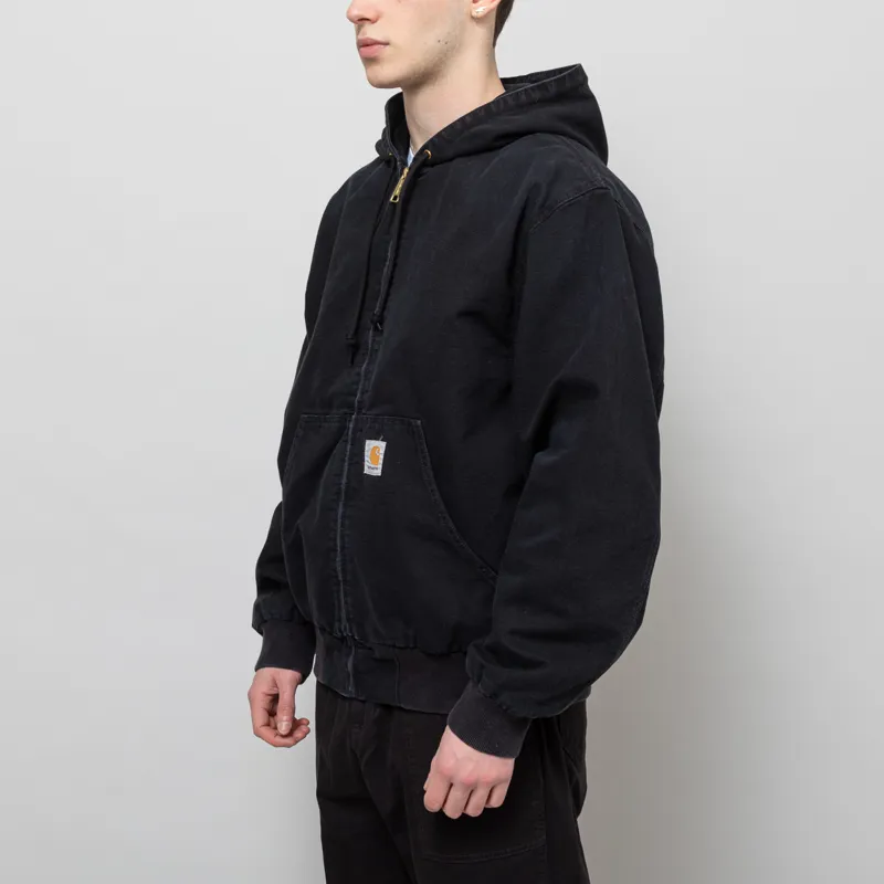 Carhartt WIP OG Active Jacket Black Stone Canvas-1