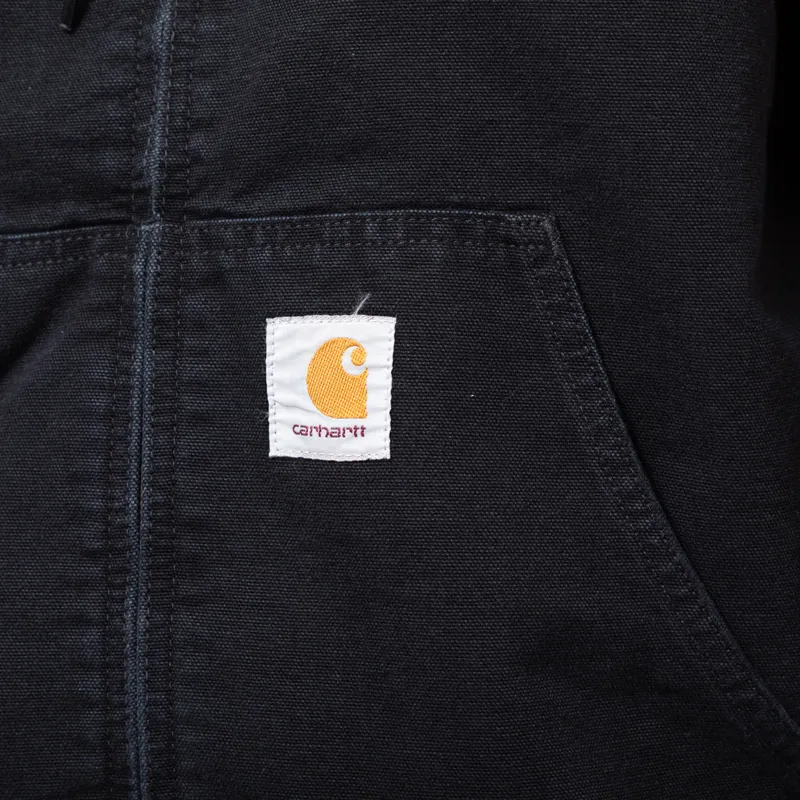 Carhartt WIP OG Active Jacket Black Stone Canvas-11