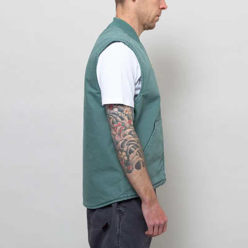Carhartt WIP Classic Vest Silver Pine Stone Canvas-4