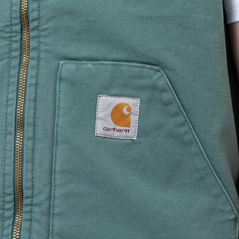 Carhartt WIP Classic Vest Silver Pine Stone Canvas-8