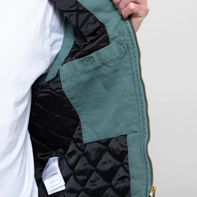 Carhartt WIP Classic Vest Silver Pine Stone Canvas-9