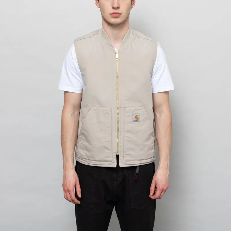 Carhartt WIP Classic Vest Dusky Beige Stone Canvas