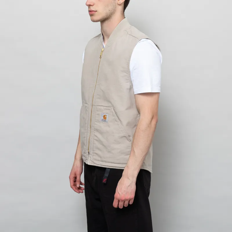Carhartt WIP Classic Vest Dusky Beige Stone Canvas-1