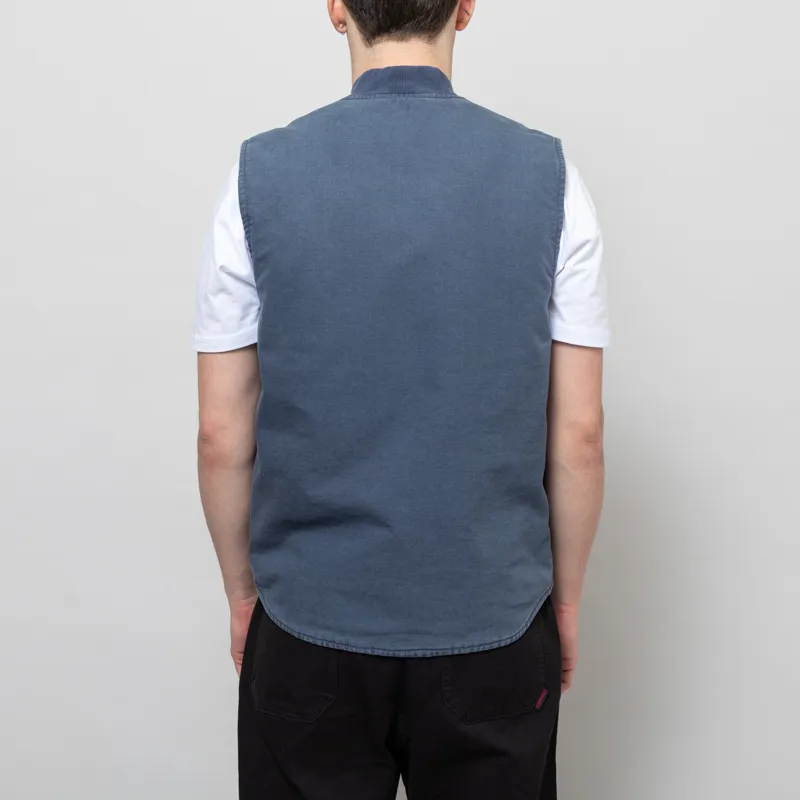 Carhartt WIP Classic Vest Dusky Blue Stone Canvas-3