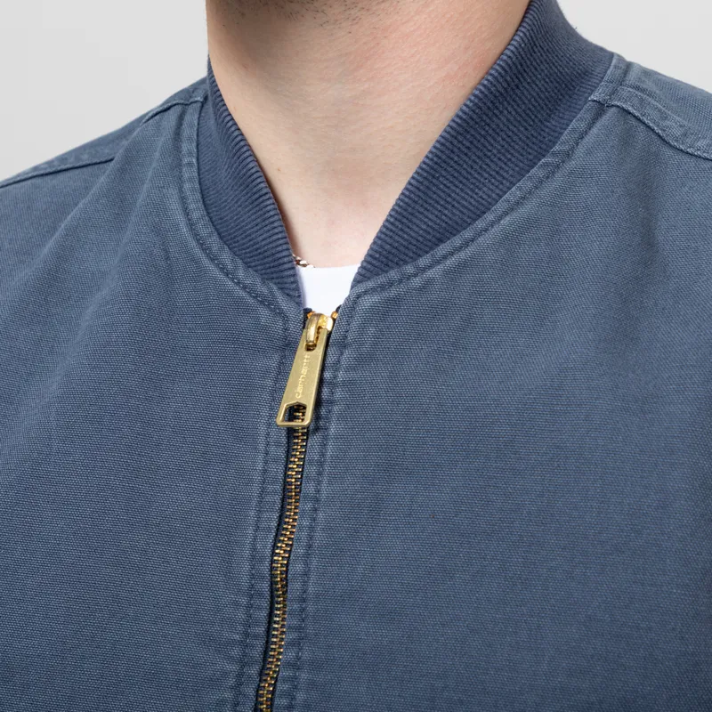 Carhartt WIP Classic Vest Dusky Blue Stone Canvas-5