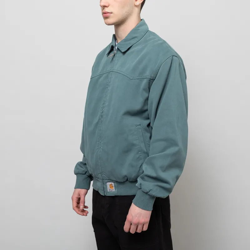 Carhartt WIP OG Santa Fe Jacket Silver Pine Garment Dyed-1