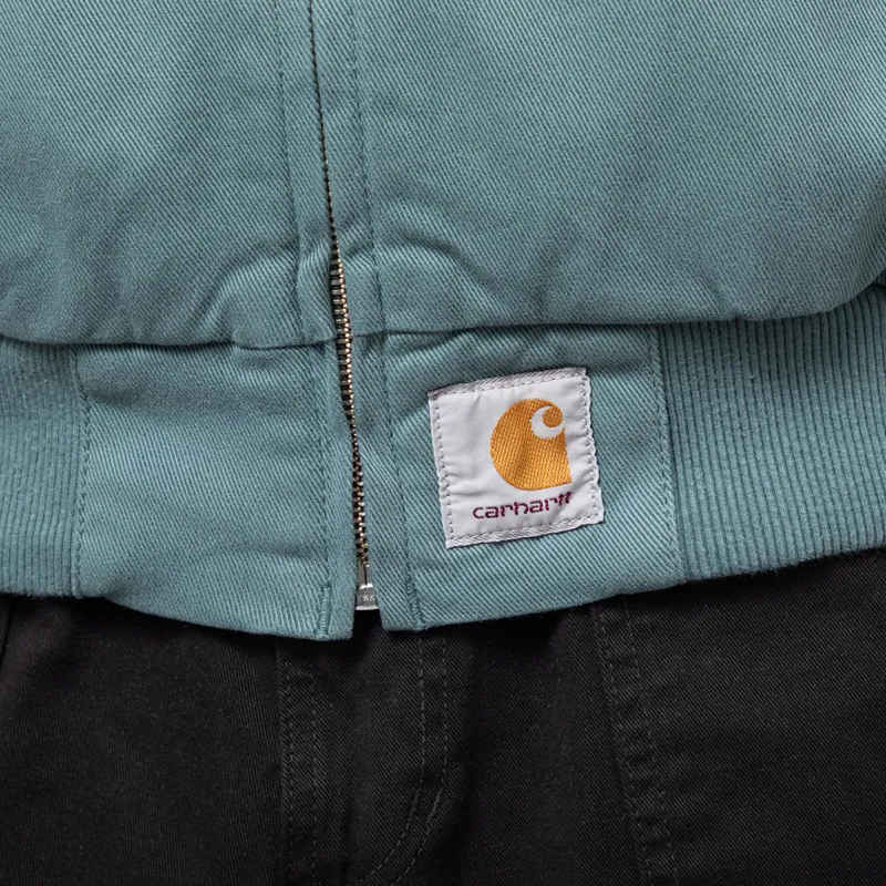 Carhartt WIP OG Santa Fe Jacket Silver Pine Garment Dyed-7