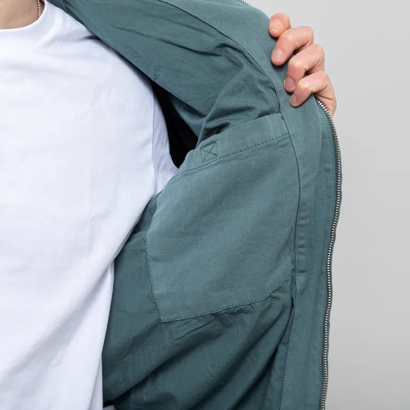 Carhartt WIP OG Santa Fe Jacket Silver Pine Garment Dyed-6