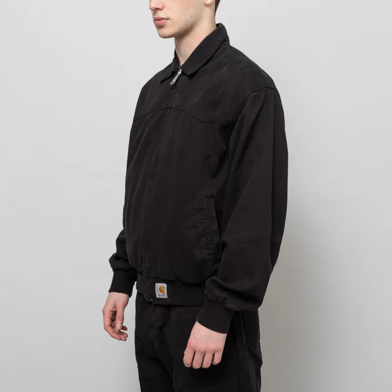 Carhartt WIP OG Santa Fe Jacket Black Garment Dyed-1