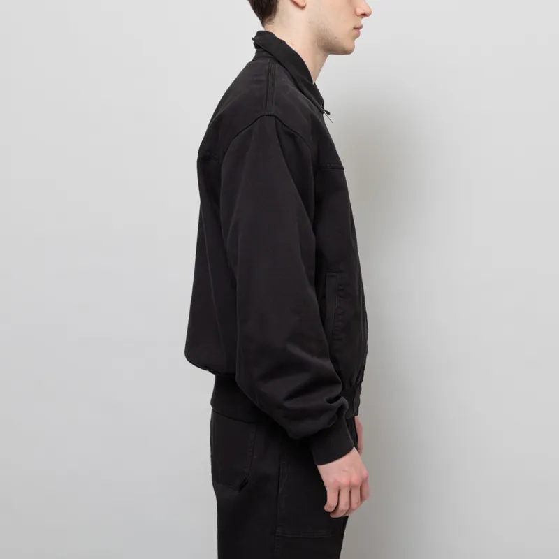 Carhartt WIP OG Santa Fe Jacket Black Garment Dyed-4