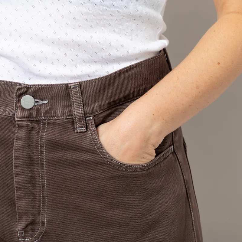 Carhartt WIP Womens Brandon Pants Palisander Stone Dyed-8