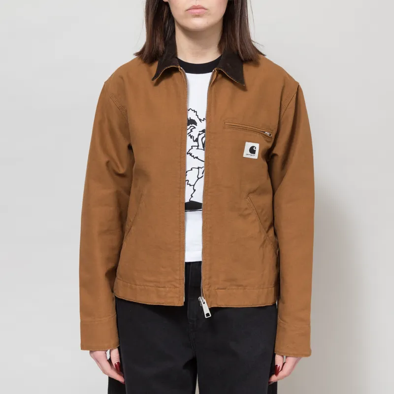 Carhartt WIP Womens OG Detroit Jacket Hamilton Brown Tobacco-1