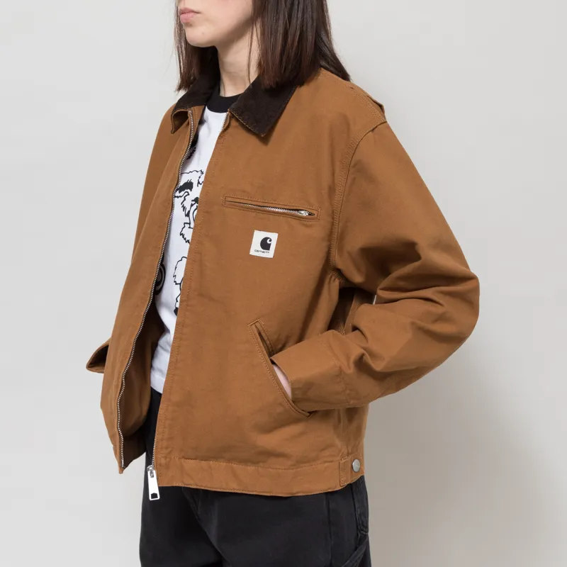Carhartt WIP Womens OG Detroit Jacket Hamilton Brown Tobacco-2