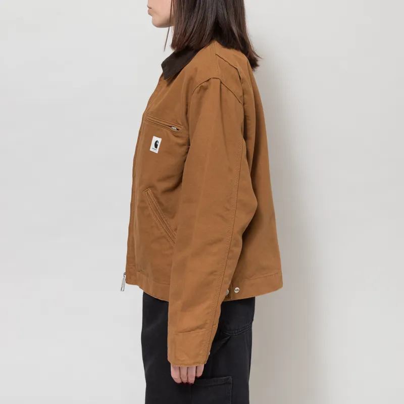 Carhartt WIP Womens OG Detroit Jacket Hamilton Brown Tobacco-3