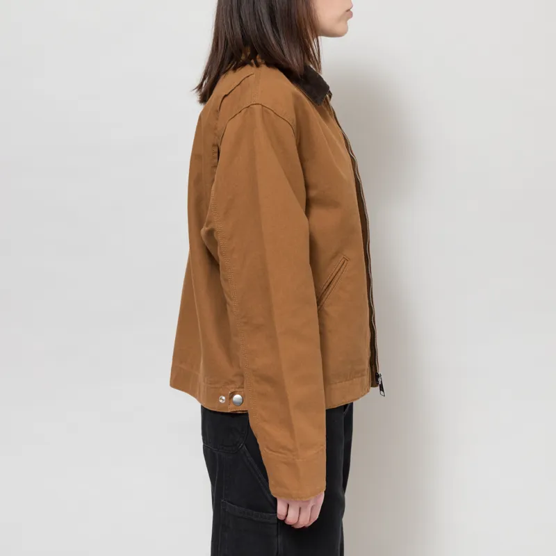 Carhartt WIP Womens OG Detroit Jacket Hamilton Brown Tobacco-5
