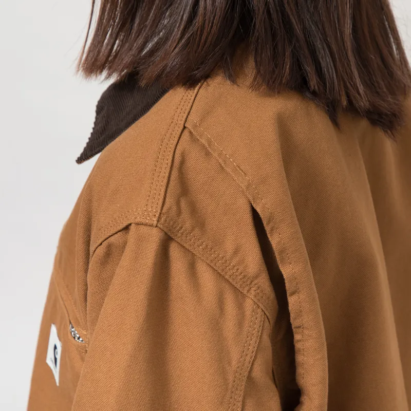 Carhartt WIP Womens OG Detroit Jacket Hamilton Brown Tobacco-8