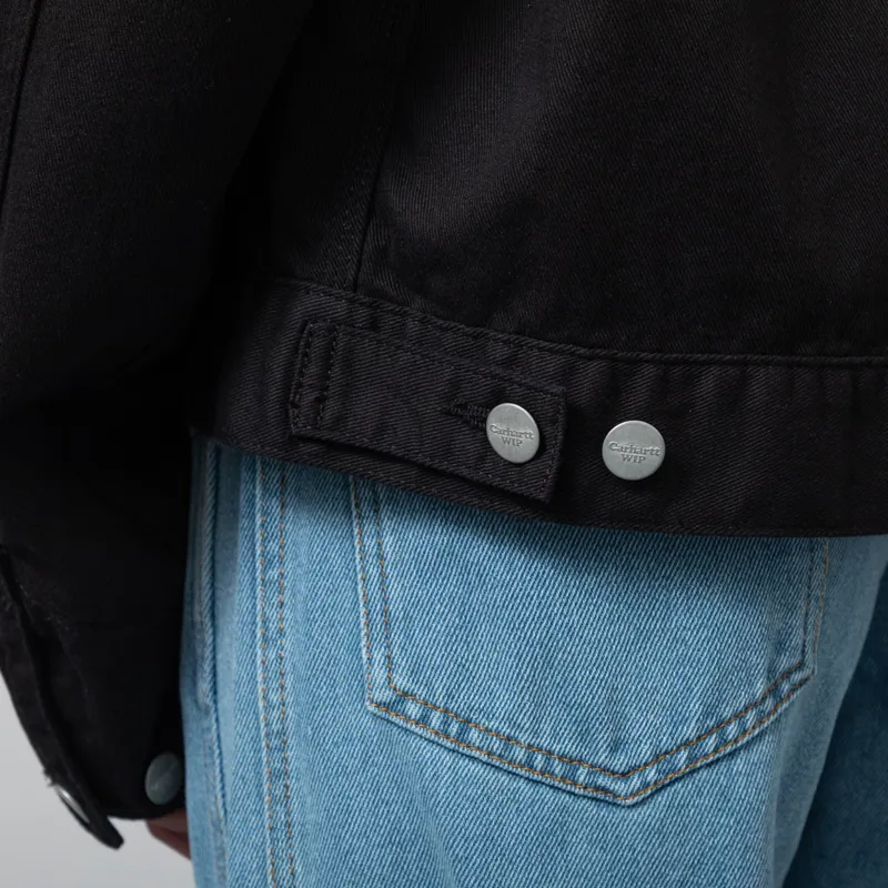 Carhartt WIP Womens Drewe Jacket Black Rinsed-8