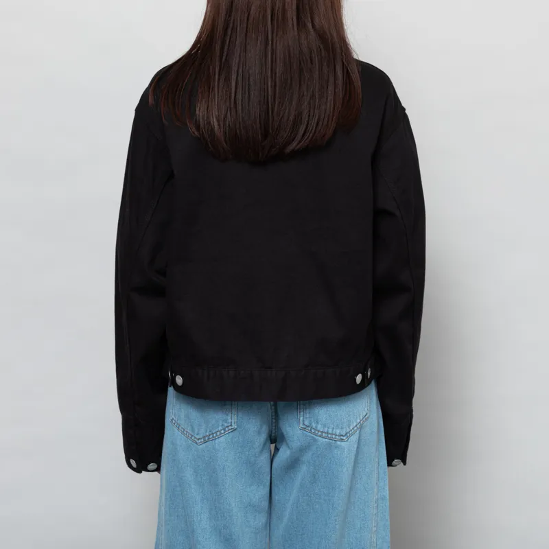 Carhartt WIP Womens Drewe Jacket Black Rinsed-3