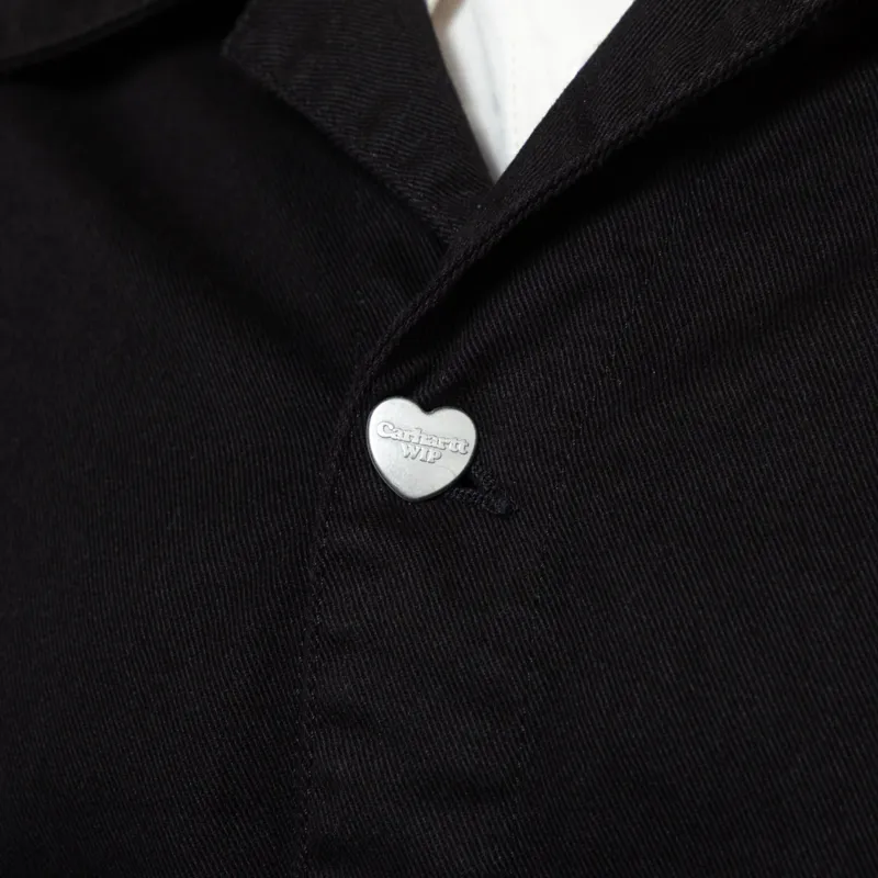 Carhartt WIP Womens Drewe Jacket Black Rinsed-6