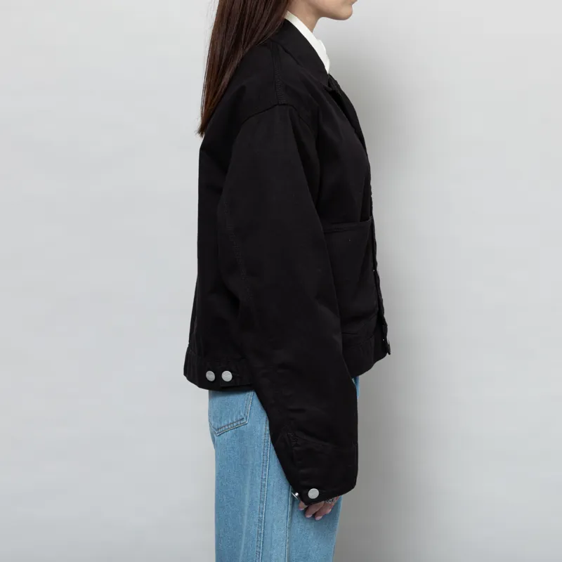 Carhartt WIP Womens Drewe Jacket Black Rinsed-4