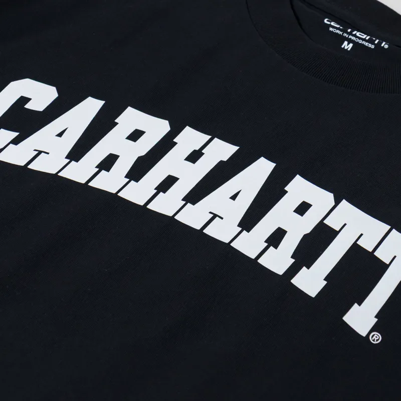Carhartt WIP University T Shirt Black White-2