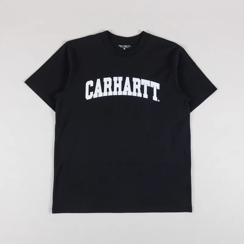 Carhartt WIP University T Shirt Black White