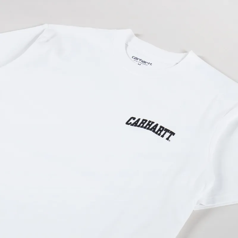 Carhartt WIP University Script T Shirt White Black-1
