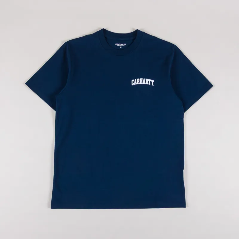 Carhartt WIP University Script T Shirt Ink White