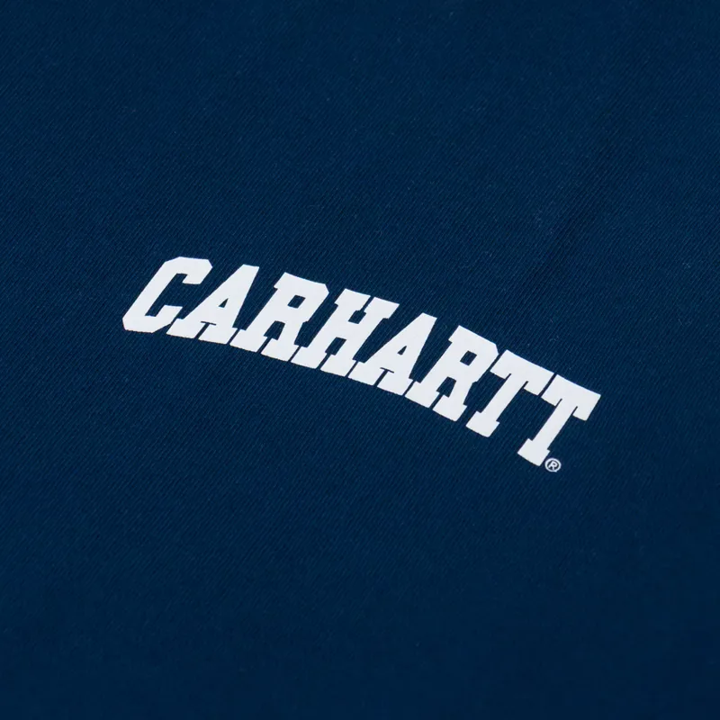 Carhartt WIP University Script T Shirt Ink White-2