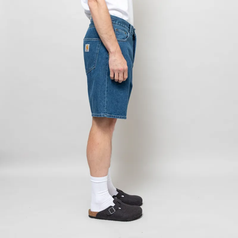 Carhartt WIP Nolan Shorts Blue Heavy Stonewashed-4