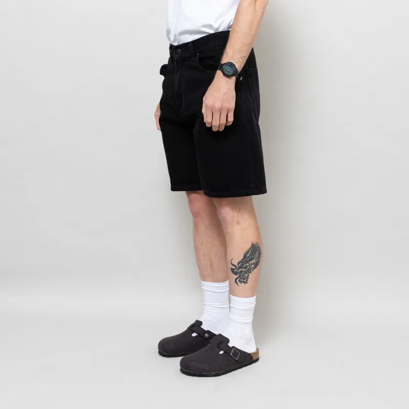 Carhartt WIP Nolan Shorts Black Stonewashed-1