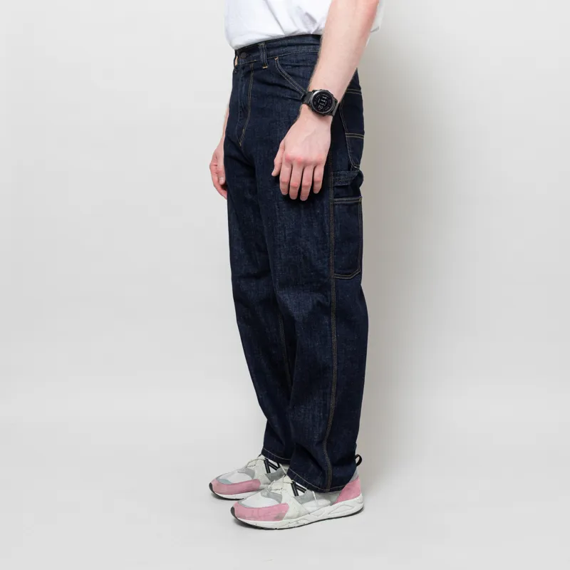 Carhartt WIP OG Single Knee Pant Blue Rinsed Camano Denim-1