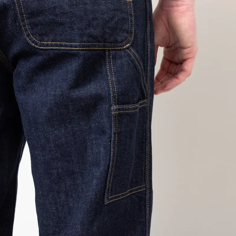 Carhartt WIP OG Single Knee Pant Blue Rinsed Camano Denim-8