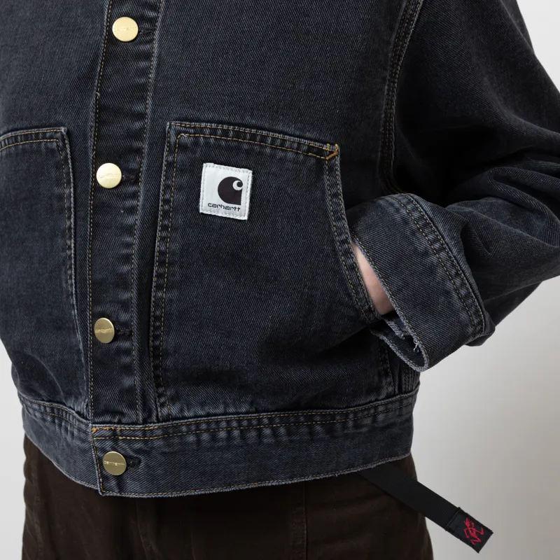 Carhartt WIP Womens Arc Jacket Black Stone Washed-6